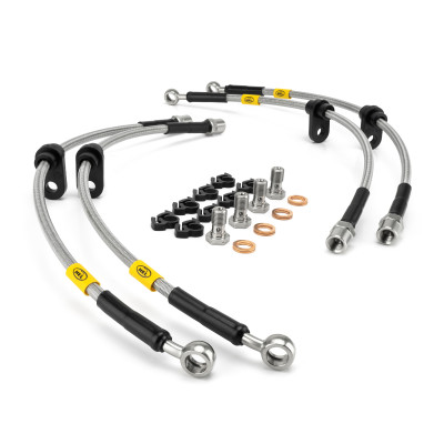 Ford Fiesta MK7 All Models excluding ST Rear Drums 2008-2017 Brake Lines HEL Stainless Steel Braided